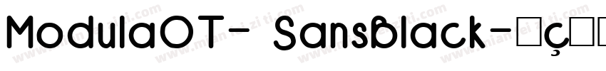 ModulaOT- SansBlack字体转换